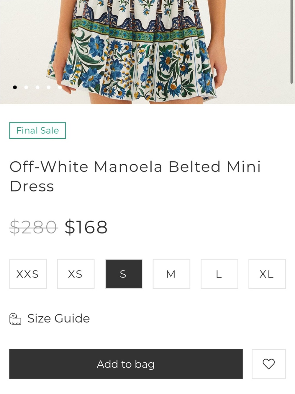 Off white Manoel belted mini dress - Picture 5 of 5